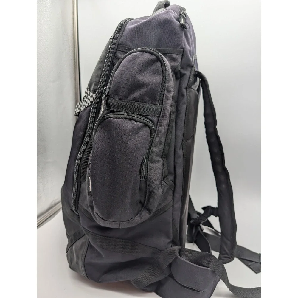Nike Face-Off Lacrosse Backpack Black Checkered Sports Travel Bag GA0218-001